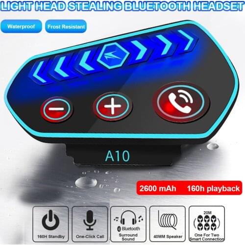 Motorcycle Helmet Headset Bluetooth-compatible 5.0 Wireless Handsfree Stereo Earphone Motorbike Helmet Headphones MP3 Speaker