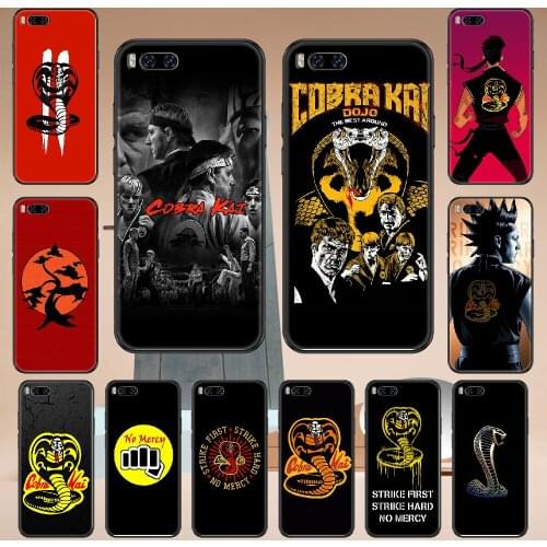 TV Cobra Kai snake Phone case For Xiaomi Mi Max Note 3 A2 A3 8 9 9T 10 Lite Pro Ultra black 3D shell art cover luxury Etui