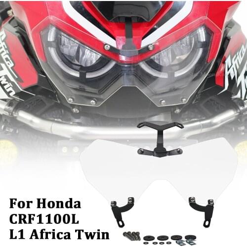 For Honda CRF1100L L1 Africa Twin CRF 1100 L 2020 Motorcycle Accessories Headlight Guard Lens Protection Clear Front Lamp Cover