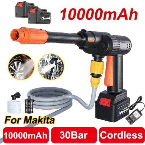 Electric Car Washer Wireless Car Washer High Pressure Car Wash Water Gun Portable High Pressure Washer Foam with 21V Battery