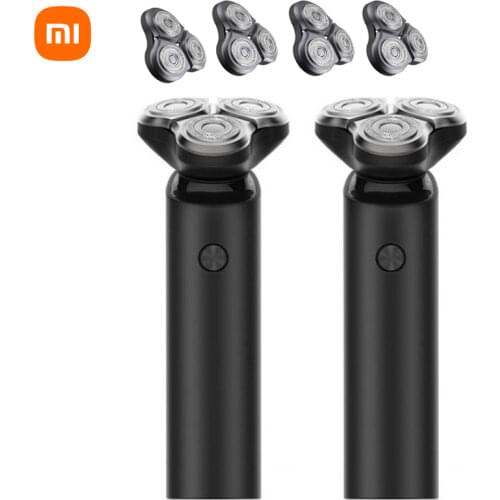 Xiaomi Mijia Electric Shaver S500 IPX7 Waterproof Men Razor Beard Trimmer 3 Head Dry Wet Dual Blade Comfy Clean With LED Display