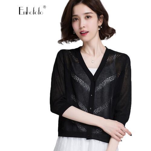 Женские тонкие кардиганы Enkofofo China At AliExpress