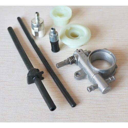 Gas Fuel Oil Filter Line Oil Pump Worm Kit For China 2 Stroke Engine 25CC 2500 Chainsaw Parts