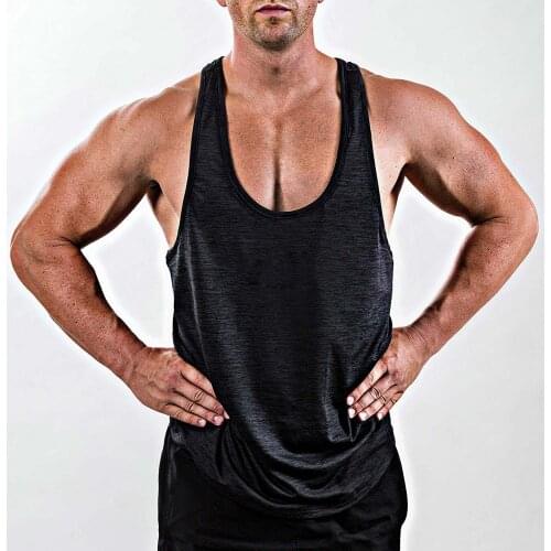Summer Men Plus Size Vest Solid Color Sleeveless Sport Tank Tops Male Loose Casual Gym Muscle Fitness Vest Top