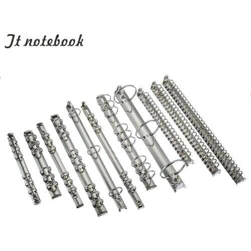 Personal Binder Clip File Folder Brass Metal Spiral Rings Binder Clip With 2 Pairs of Screw For Diary Notebook Planner A5 A6 A7