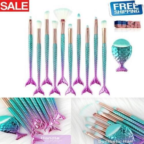 Kaizm 11pcs/set Women Makeup Brush Set Eyeshadow Eyeliner Blush Contour Foundation Face Powde Cosmetic Beauty Make Up Brushes