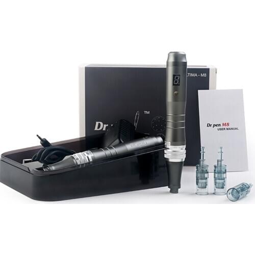 New Arrival Dr.pen Ultima M8 Wireless Professional Electric Skin Care Kit Microneedle Therapy Rolling System Home Beauty Machine
