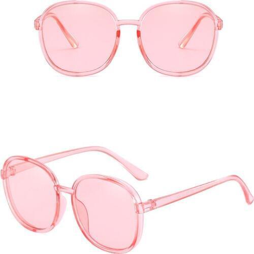 ASUOP new round fashion ladies sunglasses transparent retro mens glasses luxury classic brand design crystal color glasses