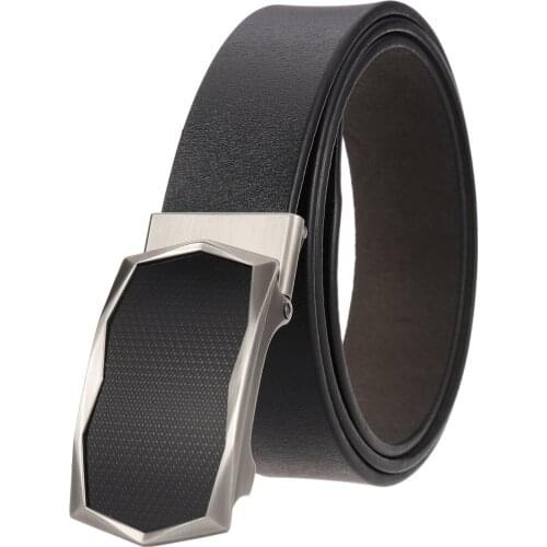 New Mens Leisure Business Belt Toothless Automatic Buckle Belt Men Belts for High Quality Designer Belts LY136-21808-1
