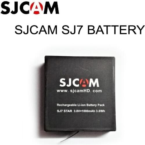 Original SJCAM SJ7 3.8V 1000mAh 3.7Wh Li-ion Battery Black for SJCAM SJ7 Star Sport Camera Batteries