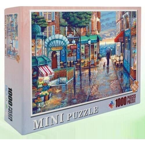 1000 Pcs/set Jigsaw Puzzles Paris Romantic Towns Street Landscape for Adults Kids