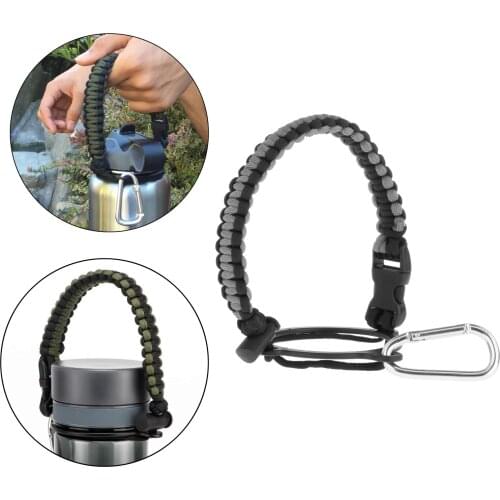 Portable Paracord Water Bottle Handle Strap for Simple Modern Camping Biking