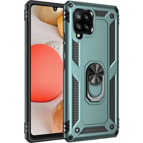 Shockproof Case for Coque Samsung M32 2021 Luxury Cover Metal Ring Magnetic Holder Back Shell for Samsung Galaxy M32 Case M 32