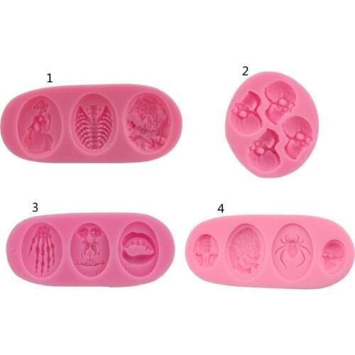 3D Skull Resin Charms Pendant Mold UV Resin Jewelry Silicone Mold Jewelry Making Drop Shipping