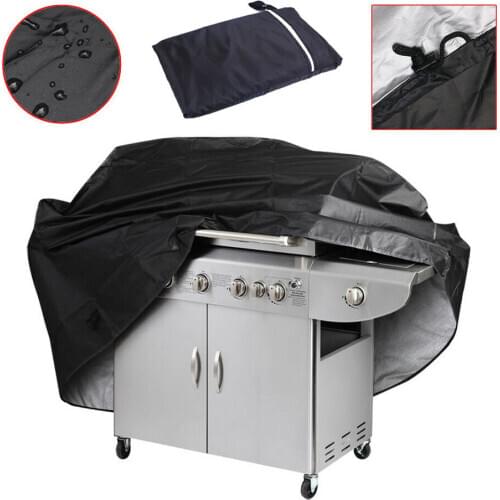 Waterproof Heavy Duty BBQ Cover Outdoor Indoor Garden Patio Barbecue Burner Gas Grill Sun Protection Covers Dustproof 58 inch