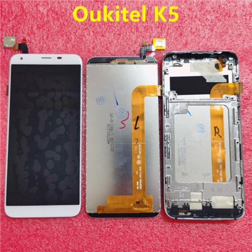 5.7" for Oukitel K5 LCD Screen Display Touch Screen Digitizer Assembly with Frame Replacement Phone Parts