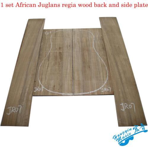 1 Set African Juglans Regia Wood Guitar Back And Side Plate Set Guitar Panel Guitarra Making Material Make 41inch 42inch Guitar