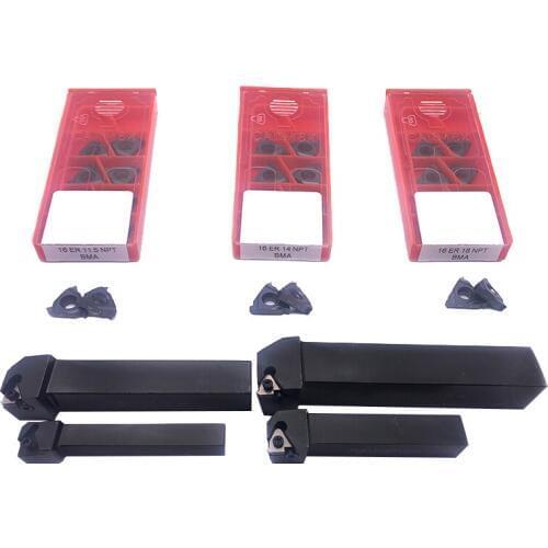 16ER 11.5NPT 14NPT 18NPT BMA Carbide Insert Thread turning tools + SER1212H16/ SER1616H16 / SER2020K16
