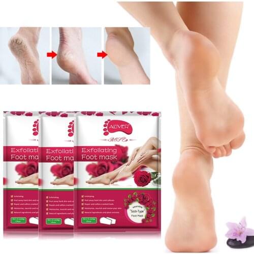 3 Pairs Feet Mask Sock Peeling Moisturizing Exfoliating Remove Whitening Skin Peeling Feet Patch Socks Feet Care