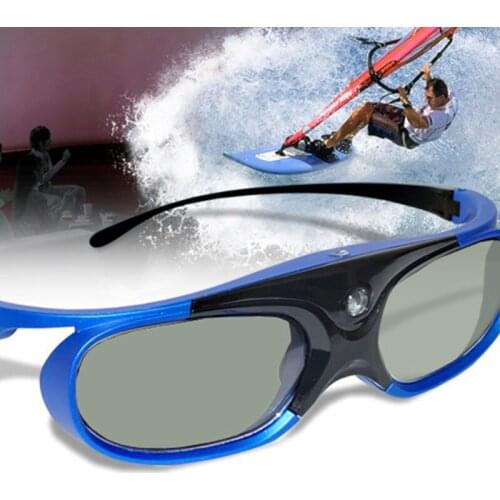 3D Glasses,Active Shutter Rechargeable 3D Glasses Suitable for Nuts NEC(Blue)
