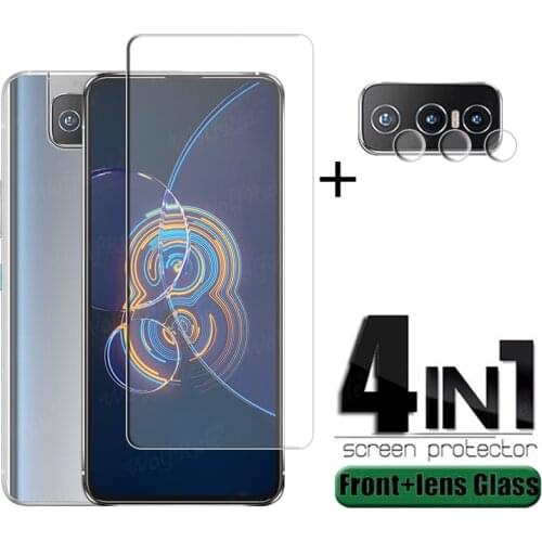 4-in-1 For Asus Zenfone 8 Flip Glass For Asus Zenfone 8 Flip Tempered Glass Screen Protector For Asus Zenfone 8 Flip Lens Glass