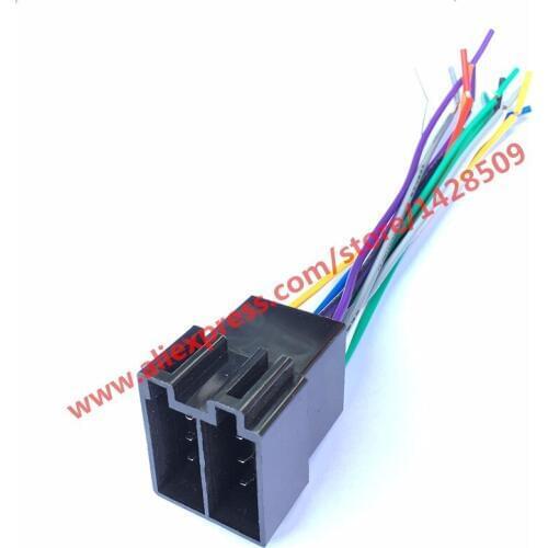 5 set Universal Female ISO Radio Wire Wiring Harness Adapter Connector Car Adaptor Plug use For VW/Audi