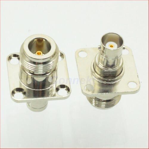 5pcs/lot N female jack to BNC female jack flange mount RF adapter connector