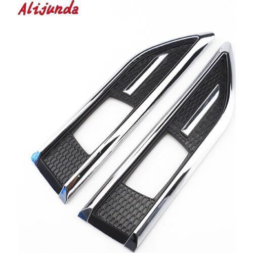 Alijunda car styling ABS Chrome trim Signal Lamp cover Light Side Emblem decoration trim For Chevrolet Cruze Sedan hatchback