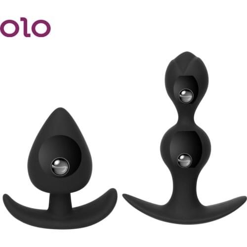 OLO Anal Plug Butt Plug Butt Beads Prostate Massager for Beginner Erotic Sex Toys for Women Men G-spot Massage