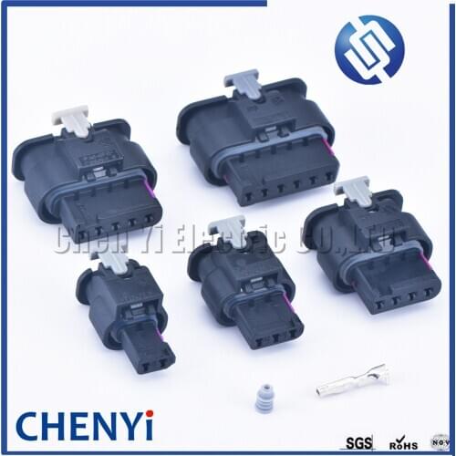 2 set Tyco AMP Auto female wire connector Reversing Radar Plug For VW Audi A4 A6L Golf Magotan 1718653-1 1-1924067-4 1-1718806-1