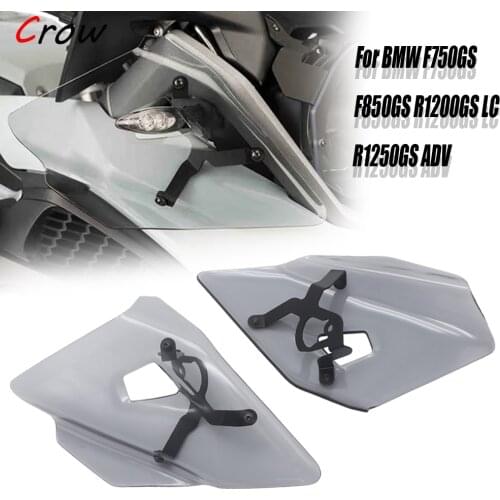 Motorcycle Side Fairing Windshield Windscreen Handguard Hand Protector Cover Trim Black For BMW R1200GS LC R1250GS ADV LC 13-19