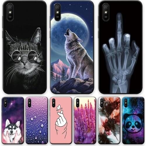 Redmi 9A Case Redmi 9AT Soft TPU Back Cover on Redmi 9A 9AT Silicone Phone Case For Xiaomi Redmi 9A 9AT Cool Shockproof Bumper