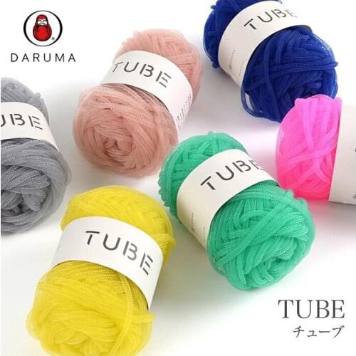 DARUMA TUBE Colored plastic line thread wire for DIY bag knitting sewing
