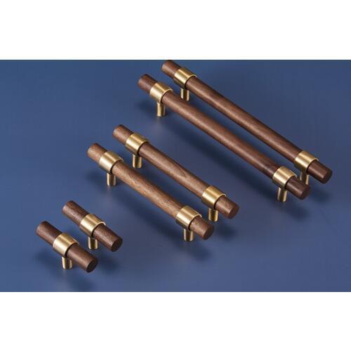 Furniture Wood Knobs For Cabinet Doors Drawer Kitchen Handles Bedroom Dresser Kids Gold Brass Adjustab Pulls Hardware 128 160MM