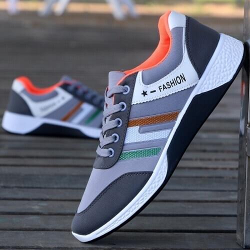 Breathable Men Canvas Shoes Sports Casual Fashion Comfortable Men Sneakers Size 39-44