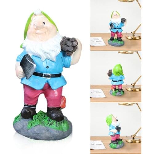European Garden Resin Dwarf Ornaments Outdoor Lawn Aerial Hanging Statues Crafts Courtyard Park Villa Home Figurines Decoartion