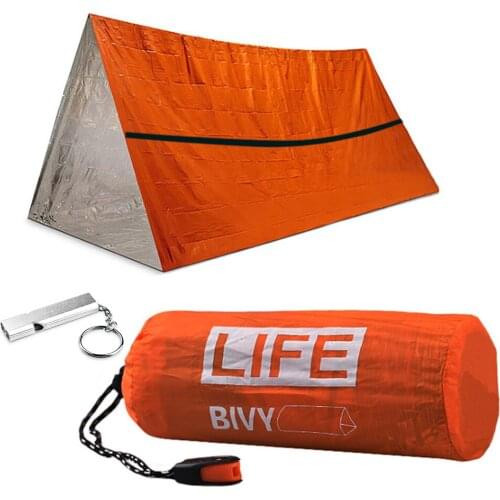 Outdoor Simple Emergency Cold Proof Warm Sleeping Time Survival Tool First Aid Blanket Aluminum Film Camping Equipment Fishing
