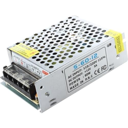 New Hot selling 12V 5A Switching Power Supply for LED Strip light