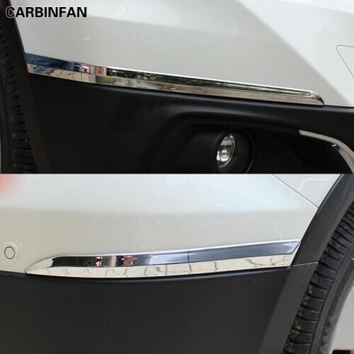 Front Rear Bumper corner protection trim frame edge board ABS Chrome 4pcs/set For Suzuki S-cross scross SX4 2014 2015 2016 2017