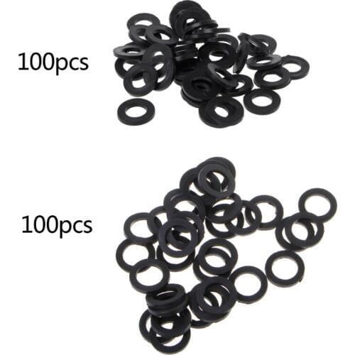 100pcs Flat Rubber Seal O-Ring Hose Gasket Rubber Washer Lot for Faucet Grommet
