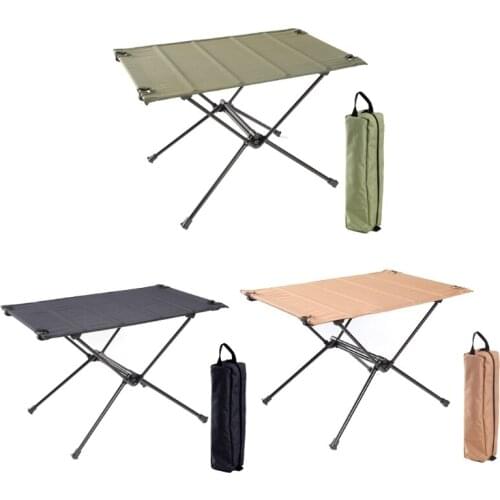 Outdoor Picnic Folding Table Aluminum Alloy Camping Desk Mini Portable Foldable Table for Hiking Traveling
