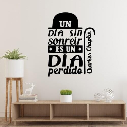 Drop Shipping un dla sin sonreir Wall Stickers Personalized Creative For Kids Rooms Decoration Removable Decor Wall Decals