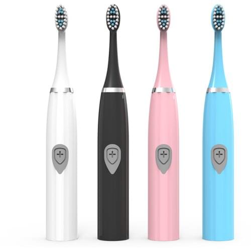 New Electric Toothbrush Sonic Wave Battery Top Quality Smart Chip Toothbrush Head Soft Replaceable Whitening Tooth Brush