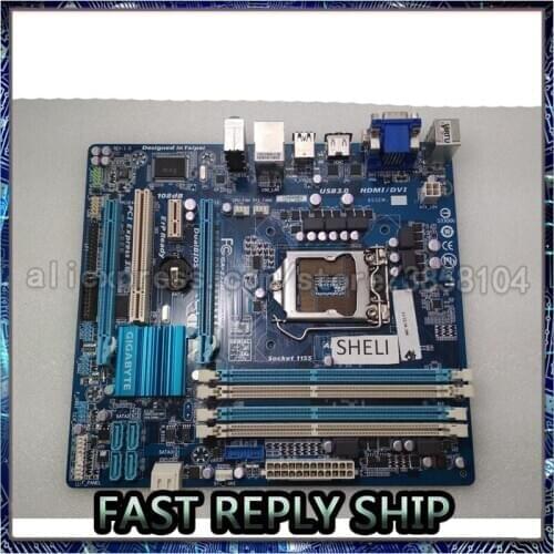 SHELI For GIGA.BYTE GA-Z77M-D3H-MVP Motherboard USB 3.0 Micro ATX Mainboard