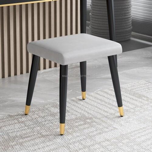 Nordic light luxury dressing stool makeup stool bench minimalist white makeup chair net red ins chair bedroom dressing chair