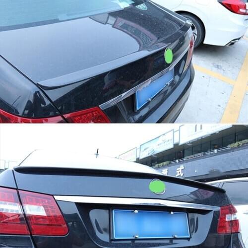 Use For Benz E Class W212 Spoiler 2008--2015 Year Sedan 4-door Glossy Real Carbon Fiber Rear Wing A Style Accessories Body Kit