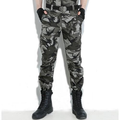 Trekking Hiking Pants Men Women Camping Climbing Hunting Outdoor Pants Couple Military Multi-pockets Plus Size Tactical Trousers