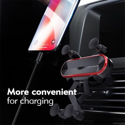 Universal Air Vent Car Mount Gravity Auto-Grip Car Phone Holder Support For Phone in Car For iPhone X Samsung Tablets