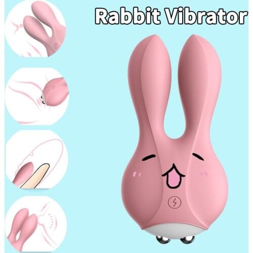 Electric Shock Rabbit Vibrator Clitoris G-Spot Stimulator Nipples Vaginal Massager 12 Frequency Masturbator Sex Toys For Women
