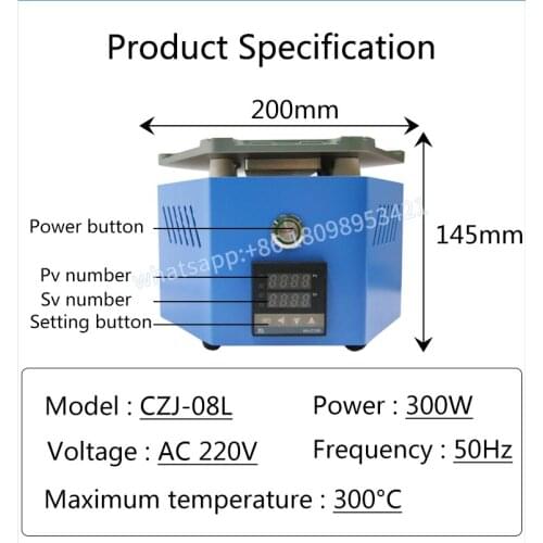 Sameking lcd hot plate machine for iphone x xs max xr 360 degree multi function lcd separate machine